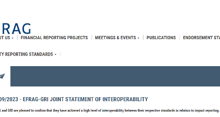 关于欧洲可持续发展报告标准(ESRS)和GRI标准之间实现高水平互操作性的联合声明